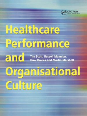 cover image of Healthcare Performance and Organisational Culture